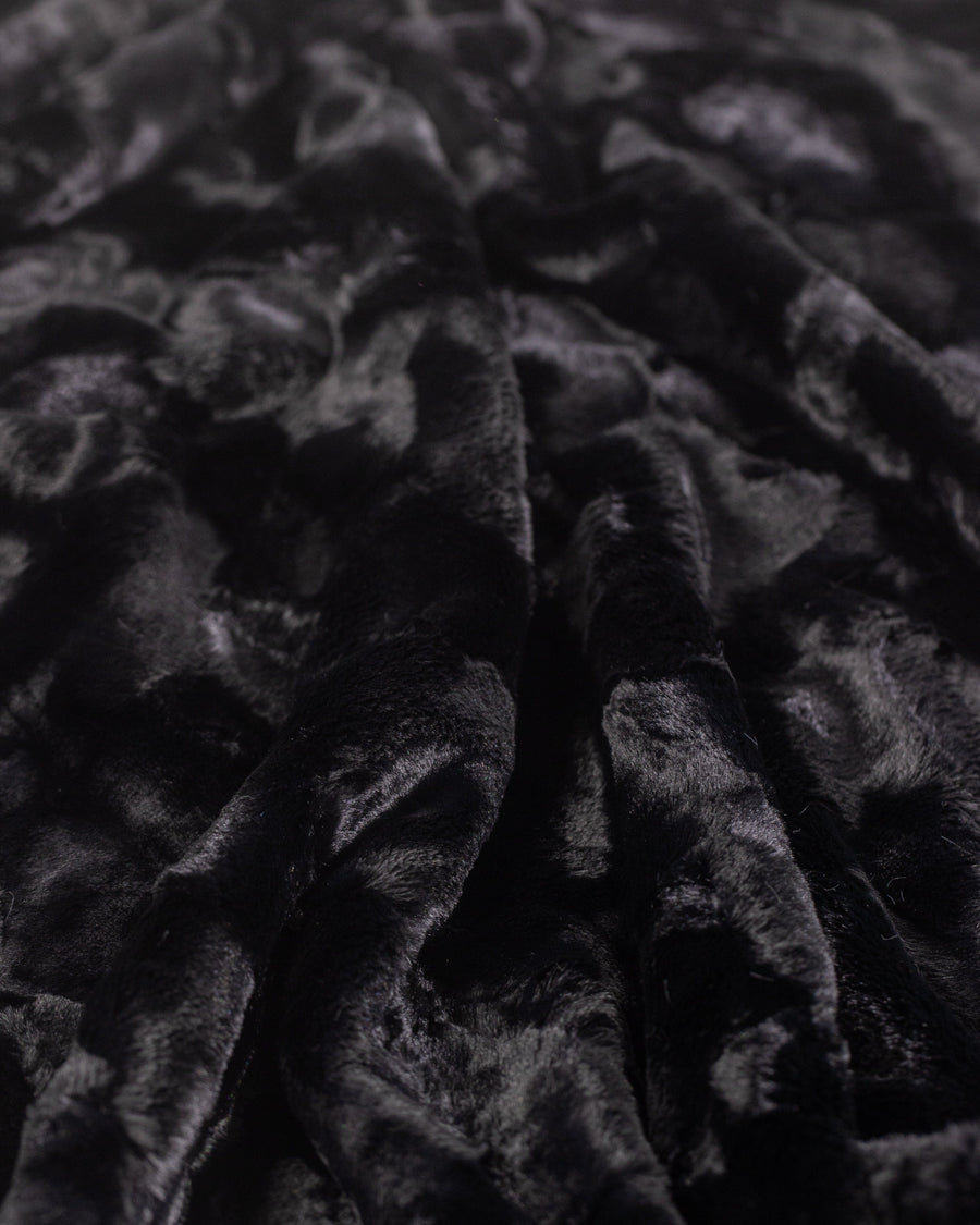 Black Textured Eco Friendly Lumbar Pillow - Kishmish